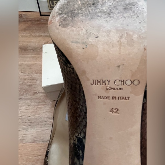 Authentic Jimmy Choo Gilbert Snakeskin Heels - Picture 5 of 5